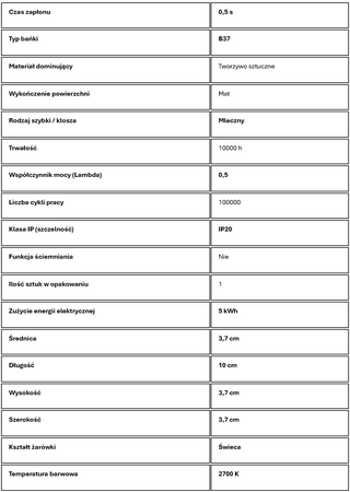 OSRAM Żarówka LED ŚWIECA E14 4,9W 40W 470lm 2700K