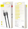 Baseus Cafule Cable wytrzymały nylonowy kabel przewód USB / micro USB 2A 3M czarno-szary CAMKLF-HG1