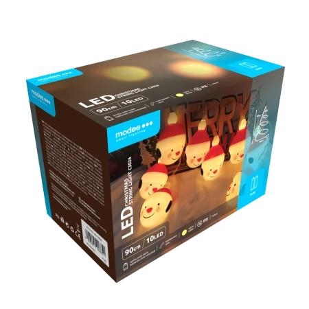 Lampki bałwanki BAT modee 0,9m WARM 10LED ML-C3026