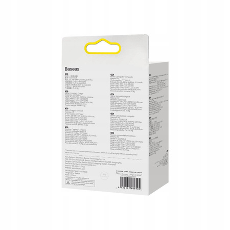 Baseus Compact ładowarka sieciowa 2x USB 10.5W czarny CCXJ010201