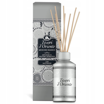TESORI DYFUZOR Z PATYCZKAMI/DIFFUSER MUSCHIO BIANCO STICKS 200 ML 6/192/1152/