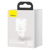 Baseus Super Si 1C szybka ładowarka USB Typ C 30W Power Delivery Quick Charge biały CCSUP-J02