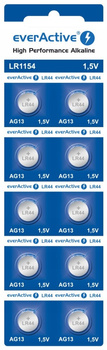 everActive bateria alkaliczne LR44 / LR1154 / AG13 bl.10