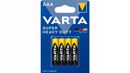 VARTA bateria Zinc-Carbon Super Heavy Duty R3 AAA BL4*12 - zestaw
