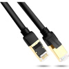 Ugreen kabel przewód internetowy sieciowy Ethernet patchcord RJ45 Cat 7 STP LAN 10Gbps 2m czarny 11269