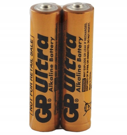GP bateria alkaliczna ULTRA ALKALINE AAA zgrzew 2 szt.