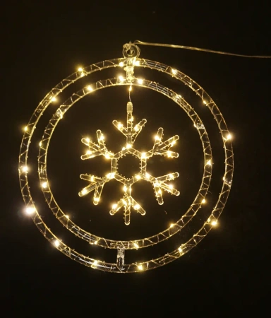 Dekor. świąt płatek BAT modee WARM 60LED ML-C3009