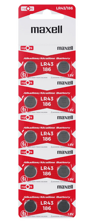 Maxell bateria alkaliczna LR43 BL10