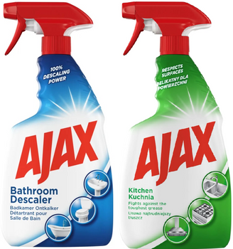 AJAX 750ML SPRAY ŁAZIENKA/BATHROOM+750ML SPRAY KUCHNIA /zestaw