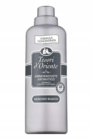TESORI D\'ORIENTE 760 ML PŁYN DO PŁUKANIA BIAŁE PIŻMO / MUSCHIO BIANCO FABRIC SOFTENER+ DYFUZOR Z PATYCZKAMI MUSCHIO BIANCO+MYDŁO W PŁYNIE /zestaw
