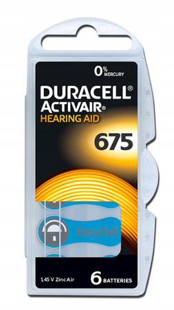 DURACELL baterie słuchowe 675 60 szt.