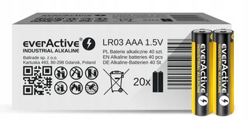 everActive bateria alkaliczna Industrial AAA 40 szt. - stare