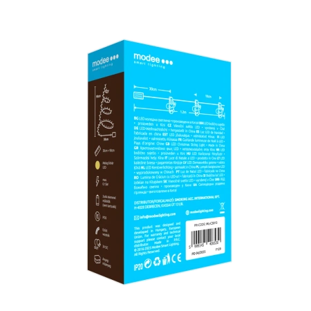 Lampki mikołaje BAT modee 0,9m WARM 10LED ML-C3013