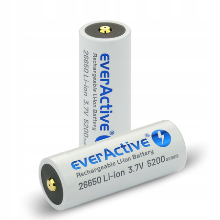 everActive akumulator 26650 3,7V Li-ion 5200mAh micro USB z zabezpieczeniem	