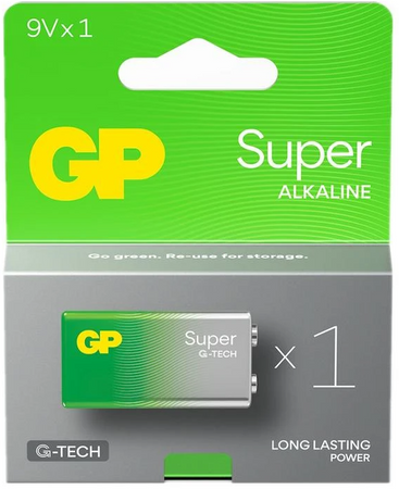 GP bateria alkaliczna SUPER G-TECH 9V BL1x3 /zestaw