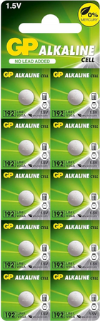 GP bateria alkaliczna 192 / AG3 / LR41 bl.10x2 /zestaw