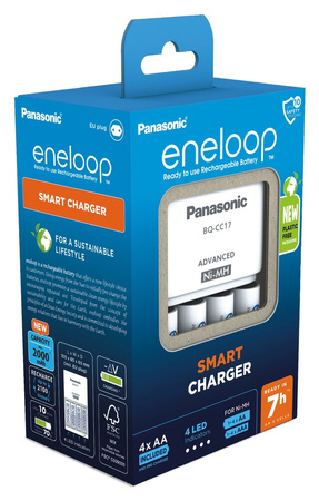 ENELOOP Ładowarka BQ-CC17 + 4 x AA 2000 mAh