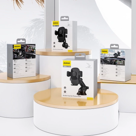 Uchwyt na smartfona Dudao F2N na kratkę nawiewu 360° - czarny