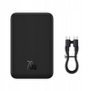 Baseus Powerbank Magnetic Mini 20000 mAh 20W - czarny + kabel USB-C / USB-C 