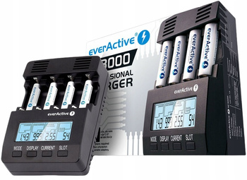 everActive Ładowarka do akumulatorków Ni-MH Ni-CD NC-3000M zasilacz