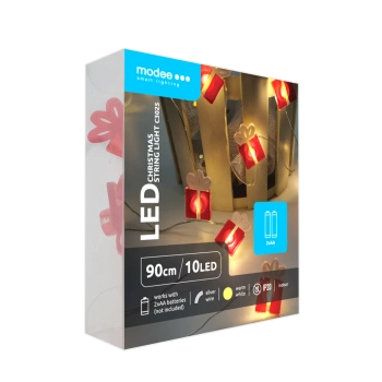 Lampki prezenty BAT modee 0,9m WARM 10LED ML-C3025