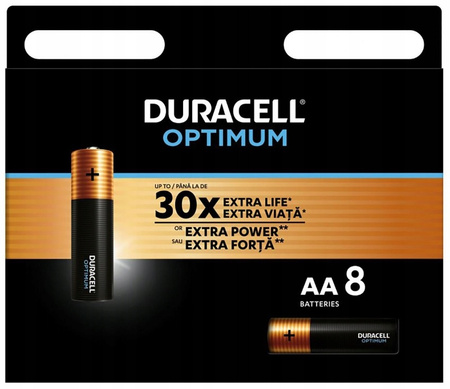 DURACELL LR6 + LR3 OPTIMUM / zestaw 16 szt.
