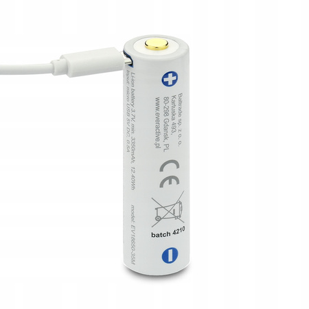 everActive akumulator 18650 3,7V Li-ion 3500mAh micro USB z zabezpieczeniem