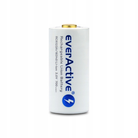 everActive akumulator 16340 3V Li-ion 650mAh micro USB z zabezpieczeniem