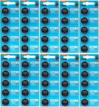VINNIC bateria litowa CR2025 BL5*10 - zestaw