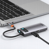 Baseus Metal Gleam 4w1 wielofunkcyjny HUB USB Typ C - USB Typ C Power Delivery 100 W / HDMI 4K 30 Hz / USB 3.2 Gen 1 / USB 2.0 CAHUB-CY0G
