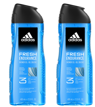 ADIDAS SHOWER GEL 400ML MEN FRESH ENDURANCE 3IN1 12/108/1296 PL/x2 /zestaw