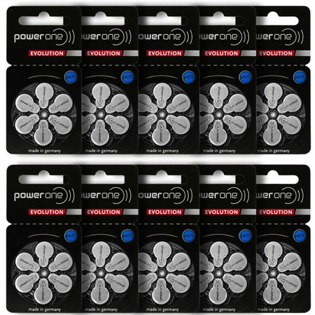 POWER ONE EVOLUTION Baterie słuchowe V675 60 szt.