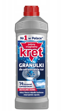 KRET 560G GRANULKI DO UDROŻNIANIA RUR //PIPES UNBLOCKING GRANULATES12/84/1008 PL