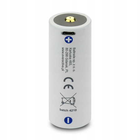 everActive akumulator 26650 3,7V Li-ion 5200mAh micro USB z zabezpieczeniem	