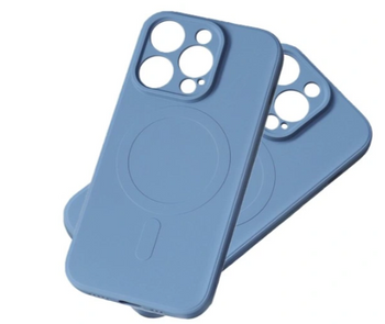 BASEUS Silikonowe etui z MagSafe Silicone Case do iPhone 15 - granatowe