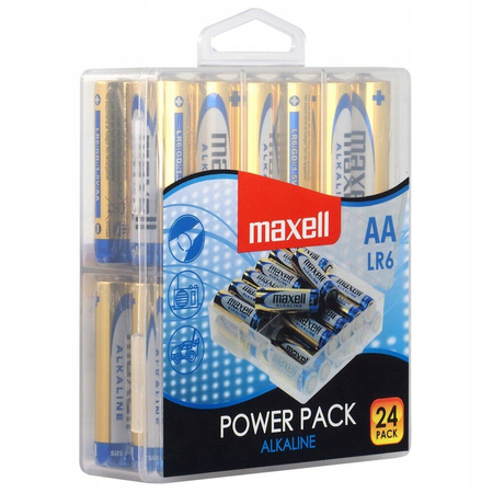 MAXELL bateria alkaliczna AA 24 szt.