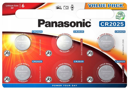 PANASONIC bateria litowa CR2025 BL6