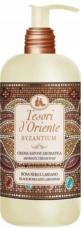 TESORI D\'ORIENTE 760 ML PŁYN DO PŁUKANIA BYZANTUM CZARNA RÓŻA / FABRIC SOFTENER +MYDŁO W PŁYNIE