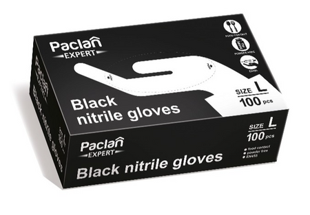 Rękawiczki nitrylowe L Paclan 100 szt.