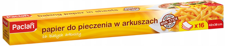 Papier do pieczenia w arkuszach Paclan 16 szt Biał