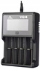 XTAR Ładowarka VC4 18650/32650 Li-ION/Ni-MH, 4 kanały, USB + XTAR 16340 / R-CR123 3,7V Li-ION 650mAh z zabezpieczeniem 2 szt. /zestaw