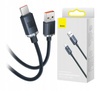 Baseus Crystal Shine Series kabel przewód USB do szybkiego ładowania i transferu danych USB Typ A - USB Typ C 100W 1,2m czarny CAJY000401