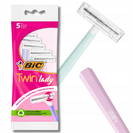 BIC JEDNORAZOWA MASZYNKA DO GOLENIA TWIN LADY 5 SZT / RAZOR 5 PCS 20/150/3000 PL