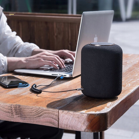 Baseus BA01 odbiornik dźwięku Bluetooth 5.0 kabel adapter audio AUX jack czarny CABA01-01