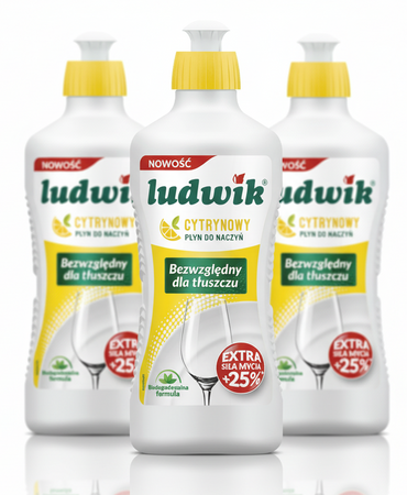 Ludwik Płyn do mycia naczyń Cytryna 900g x3 /zestaw