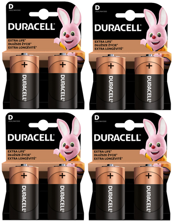 DURACELL LR20 BASIC BL2 / zestaw 8 szt.