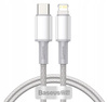 Baseus kabel USB Typ C - Lightning szybkie ładowanie Power Delivery 20 W 1 m biały CATLGD-02