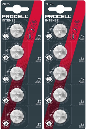 PROCELL INTENSE CR2025 10 szt. - zestaw