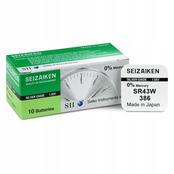 SEIZAIKEN bateria srebrowa SR43W / 386 BL1