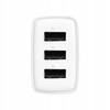 Baseus Compact ładowarka sieciowa 3x USB 17W biały CCXJ020102